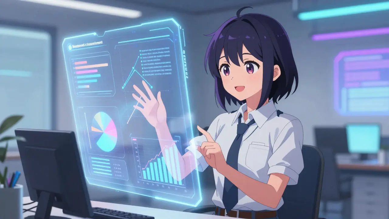 Anime engineer using holographic RRA system for FDA compliance